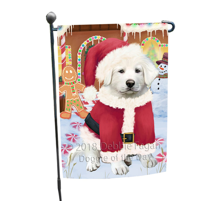 Christmas Gingerbread House Candyfest Great Pyrenee Dog Garden Flag GFLG56900