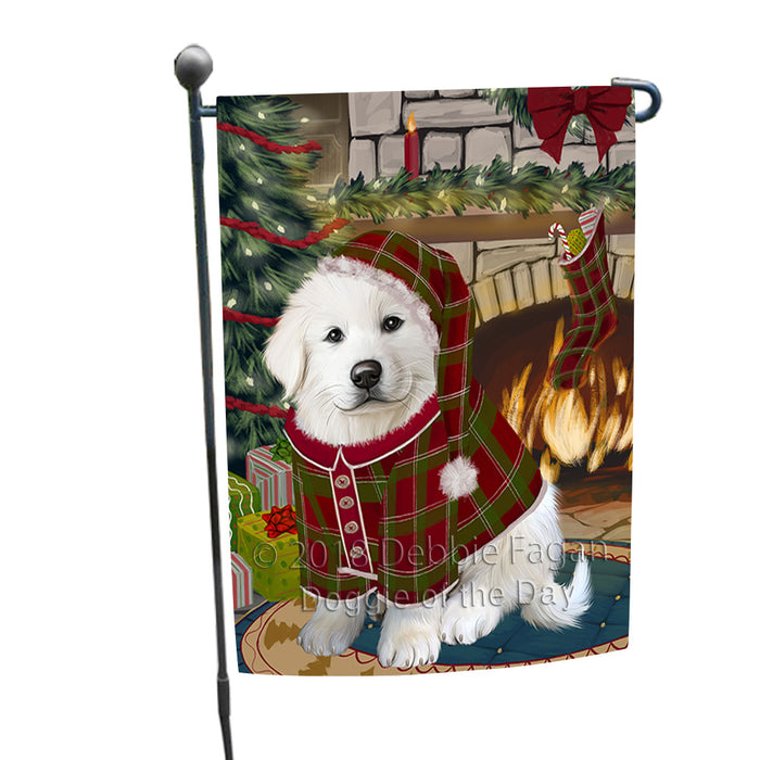 The Stocking was Hung Great Pyrenee Dog Garden Flag GFLG55620