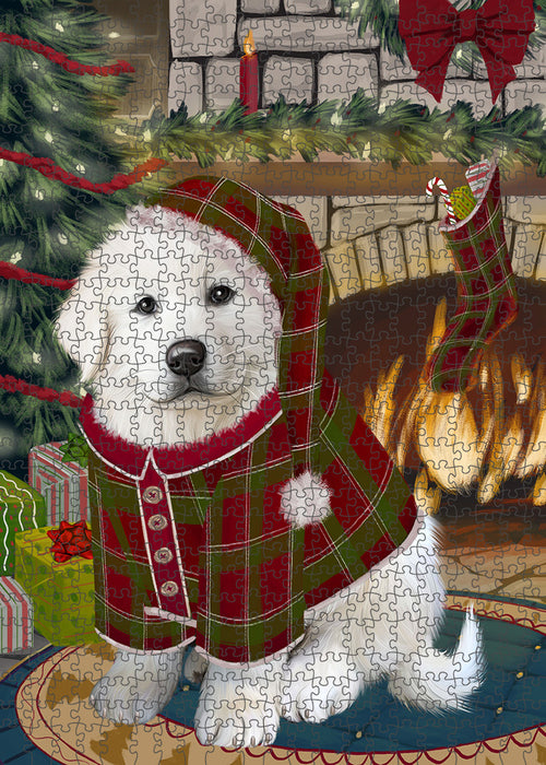 The Stocking was Hung Great Pyrenee Dog Puzzle  PUZL89512
