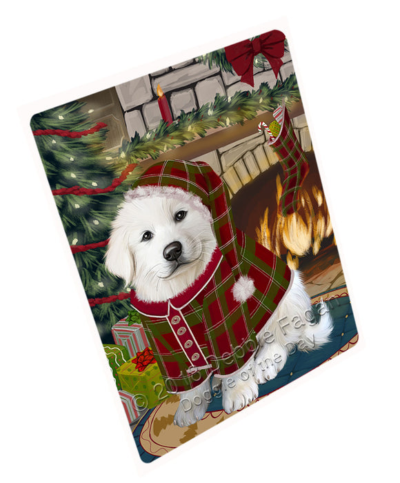 The Stocking was Hung Great Pyrenee Dog Cutting Board C71118