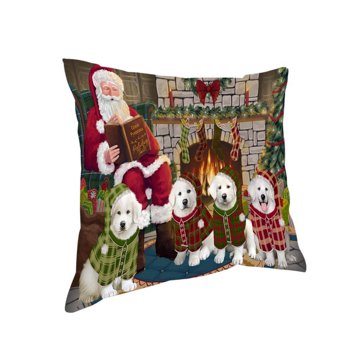Christmas Cozy Holiday Tails Great Pyrenees Dog Pillow PIL70416