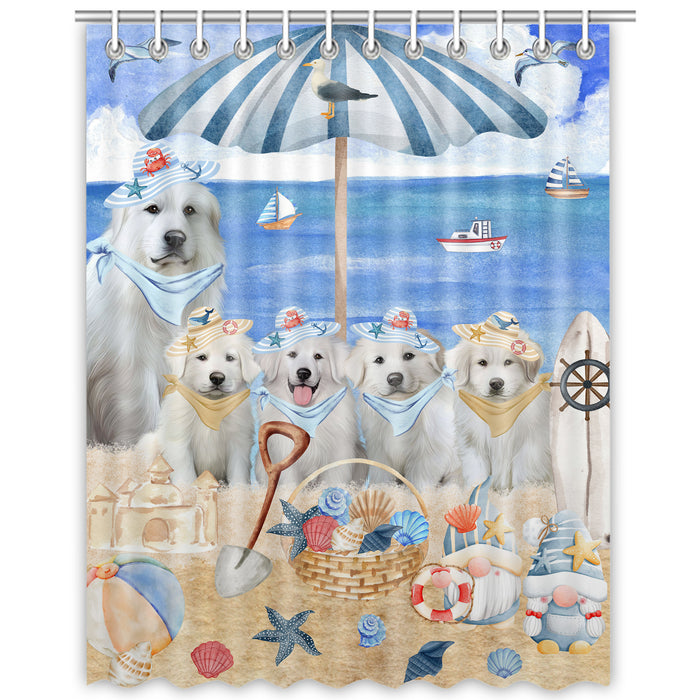 Great Pyrenee Shower Curtain, Custom Bathtub Curtains with Hooks for Bathroom, Explore a Variety of Designs, Personalized, Gift for Pet and Dog Lovers