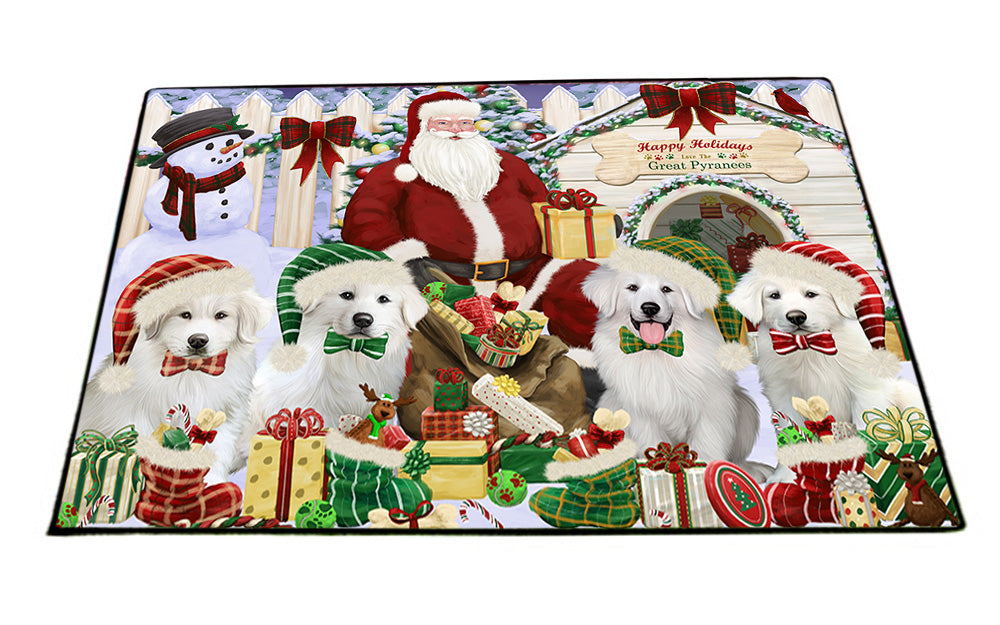 Christmas Dog House Great Pyrenees Dog Floormat FLMS51870