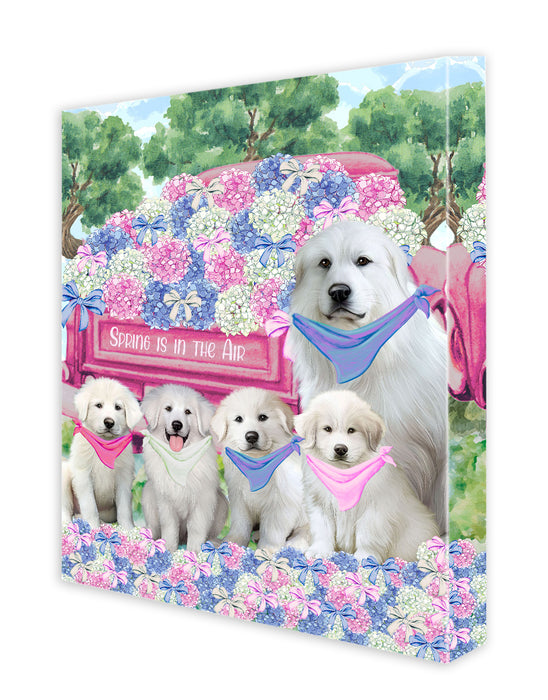 Great Pyrenees Wall Art Canvas, Explore a Variety of Designs, Personalized Digital Painting, Custom, Ready to Hang Room Decor, Gift for Dog and Pet Lovers