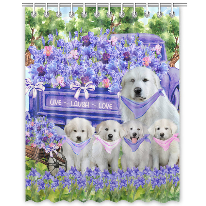 Great Pyrenee Shower Curtain: Explore a Variety of Designs, Bathtub Curtains for Bathroom Decor with Hooks, Custom, Personalized, Dog Gift for Pet Lovers
