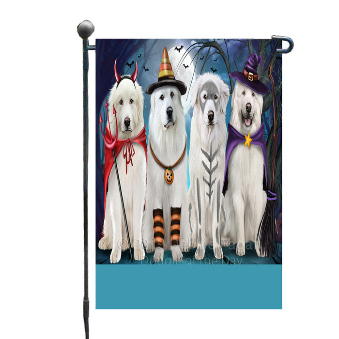 Personalized Happy Halloween Trick or Treat Great Pyrenees Dogs Custom Garden Flag GFLG64357