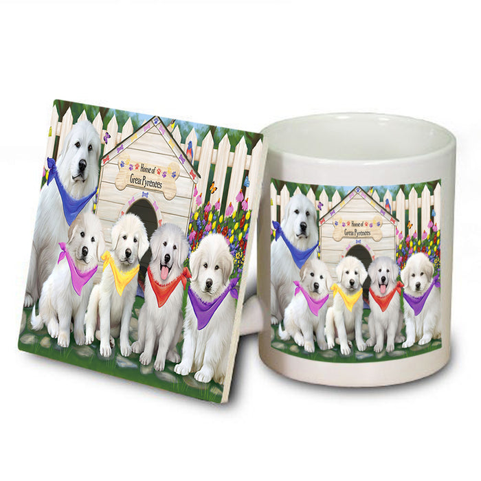 Spring Dog House Great Pyrenees Dog Mug and Coaster Set MUC52147