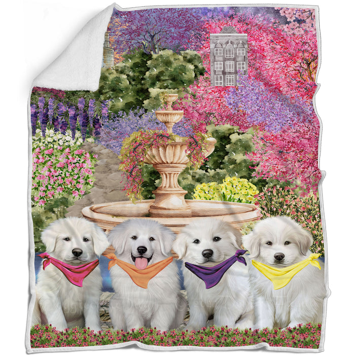 Great Pyrenee Bed Blanket, Explore a Variety of Designs, Personalized, Throw Sherpa, Fleece and Woven, Custom, Soft and Cozy, Dog Gift for Pet Lovers
