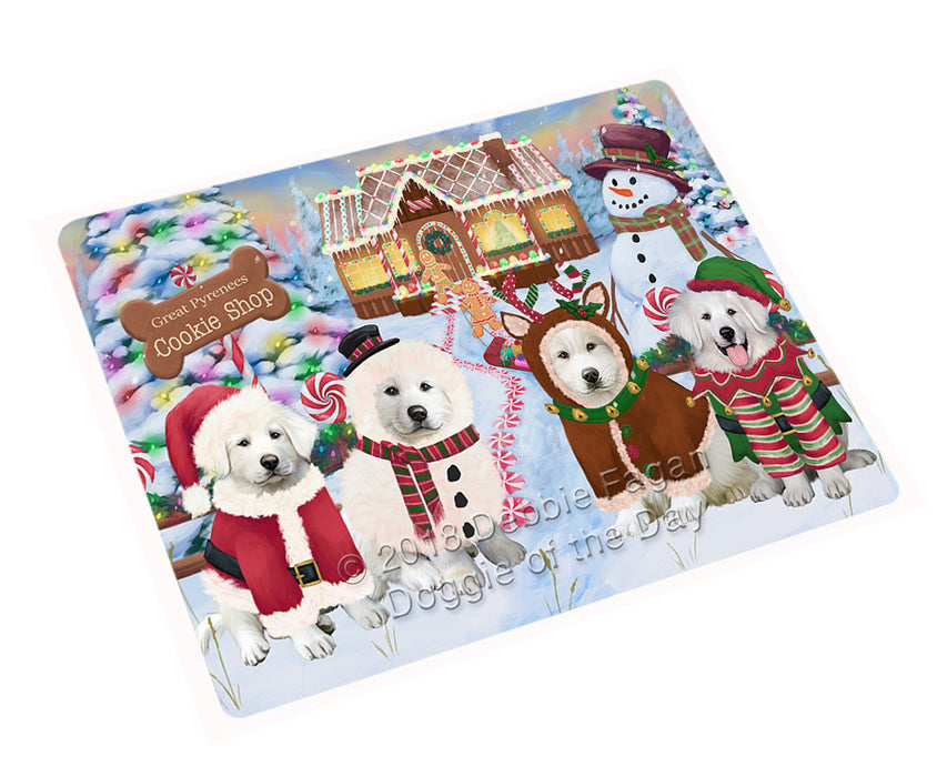 Holiday Gingerbread Cookie Shop Great Pyrenees Dog Cutting Board C74349