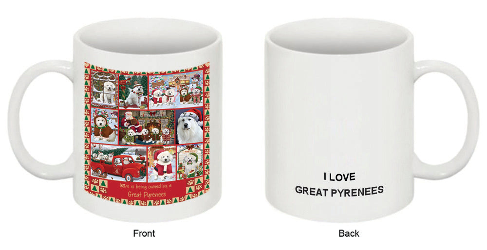 Love is Being Owned Christmas Great Pyrenee Dogs Coffee Mug MUG52627
