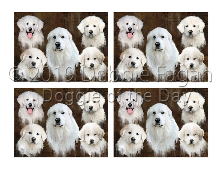 Rustic Great Pyrenees Dogs Placemat