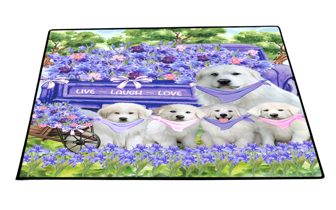 Great Pyrenees Floor Mat and Door Mats, Explore a Variety of Designs, Personalized, Anti-Slip Welcome Mat for Outdoor and Indoor, Custom Gift for Dog Lovers