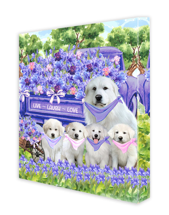 Great Pyrenees Canvas: Explore a Variety of Designs, Custom, Digital Art Wall Painting, Personalized, Ready to Hang Halloween Room Decor, Pet Gift for Dog Lovers