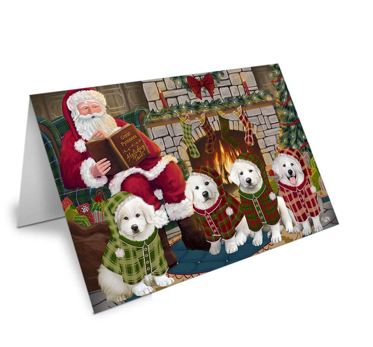 Christmas Cozy Holiday Tails Great Pyrenees Dog Handmade Artwork Assorted Pets Greeting Cards and Note Cards with Envelopes for All Occasions and Holiday Seasons GCD70631