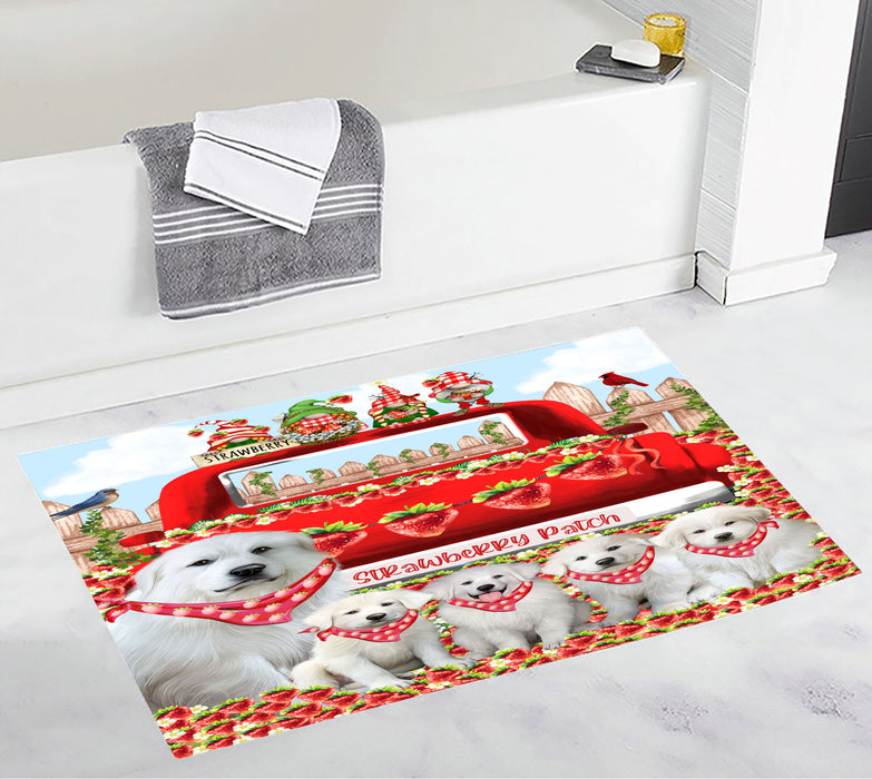 Great Pyrenees Personalized Bath Mat, Explore a Variety of Custom Designs, Anti-Slip Bathroom Rug Mats, Pet and Dog Lovers Gift