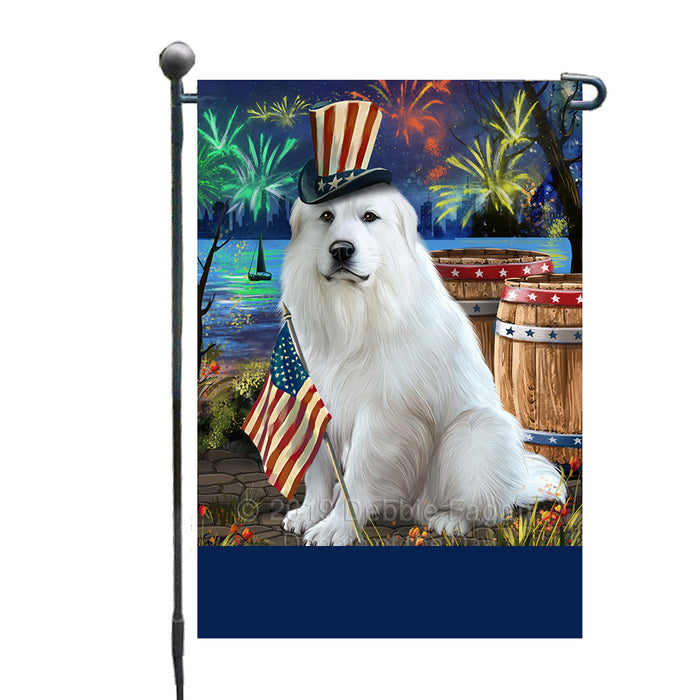 Personalized 4th of July Firework Great Pyrenee Dog Custom Garden Flags GFLG-DOTD-A57937