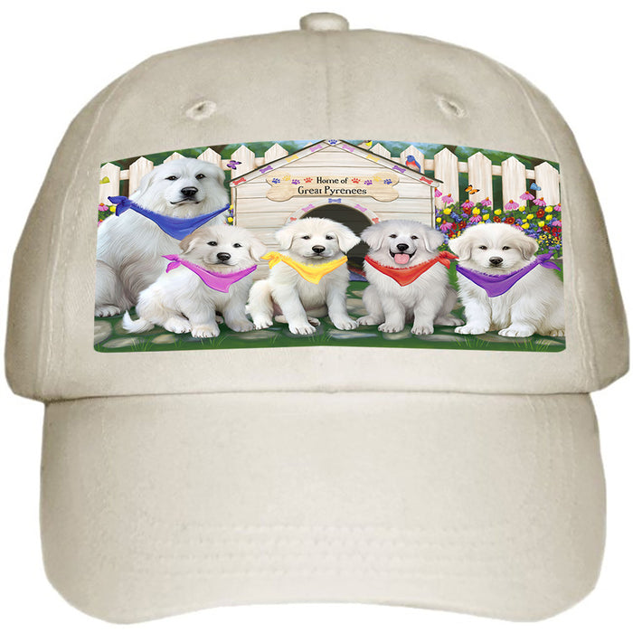Spring Dog House Great Pyrenees Dog Ball Hat Cap HAT60354