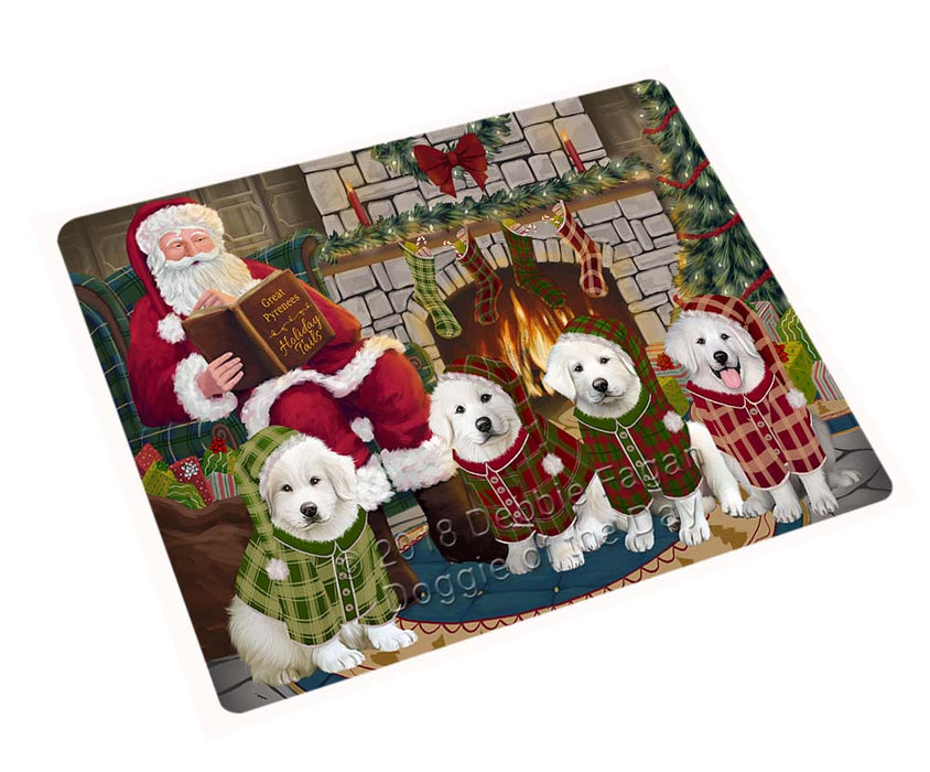 Christmas Cozy Holiday Tails Great Pyrenees Dog Magnet MAG71253 (Small 5.5" x 4.25")