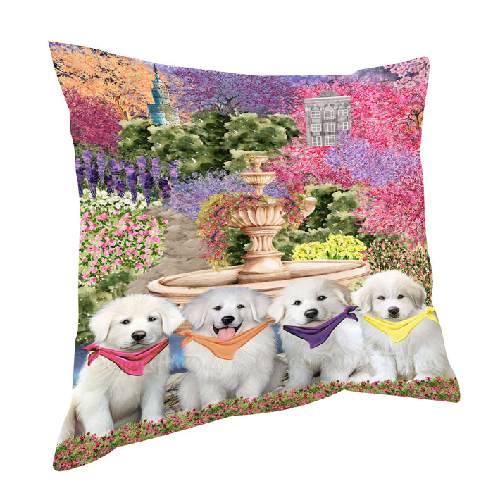 Great Pyrenee Pillow: Explore a Variety of Designs, Custom, Personalized, Pet Cushion for Sofa Couch Bed, Halloween Gift for Dog Lovers