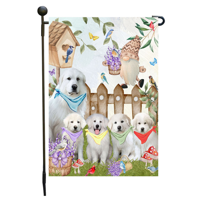 Great Pyrenee Dogs Garden Flag: Explore a Variety of Designs, Custom, Personalized, Weather Resistant, Double-Sided, Outdoor Garden Yard Decor for Dog and Pet Lovers