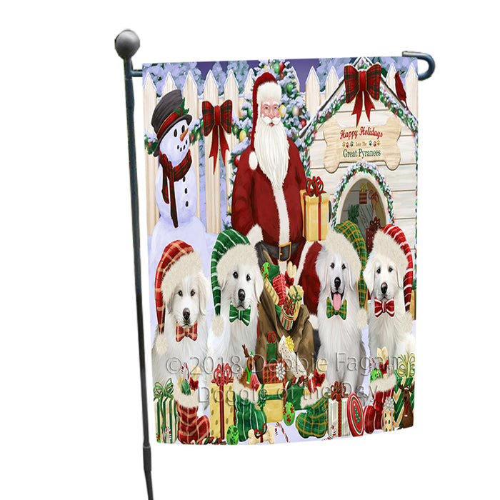 Christmas Dog House Great Pyrenees Dog Garden Flag GFLG52548