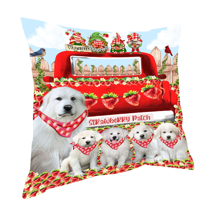 Great Pyrenee Throw Pillow: Explore a Variety of Designs, Cushion Pillows for Sofa Couch Bed, Personalized, Custom, Dog Lover's Gifts