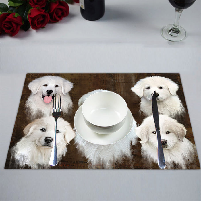 Rustic Great Pyrenees Dogs Placemat