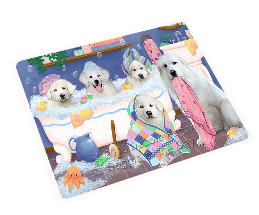 Rub A Dub Dogs In A Tub Great Pyrenees Dog Magnet MAG75516 (Small 5.5" x 4.25")