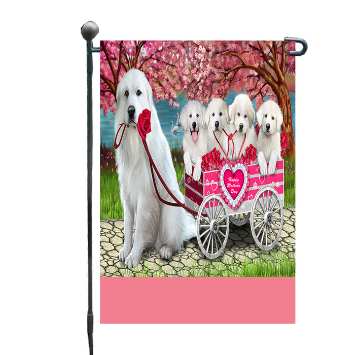 Personalized I Love Great Pyrenees Dogs in a Cart Custom Garden Flags GFLG-DOTD-A62157