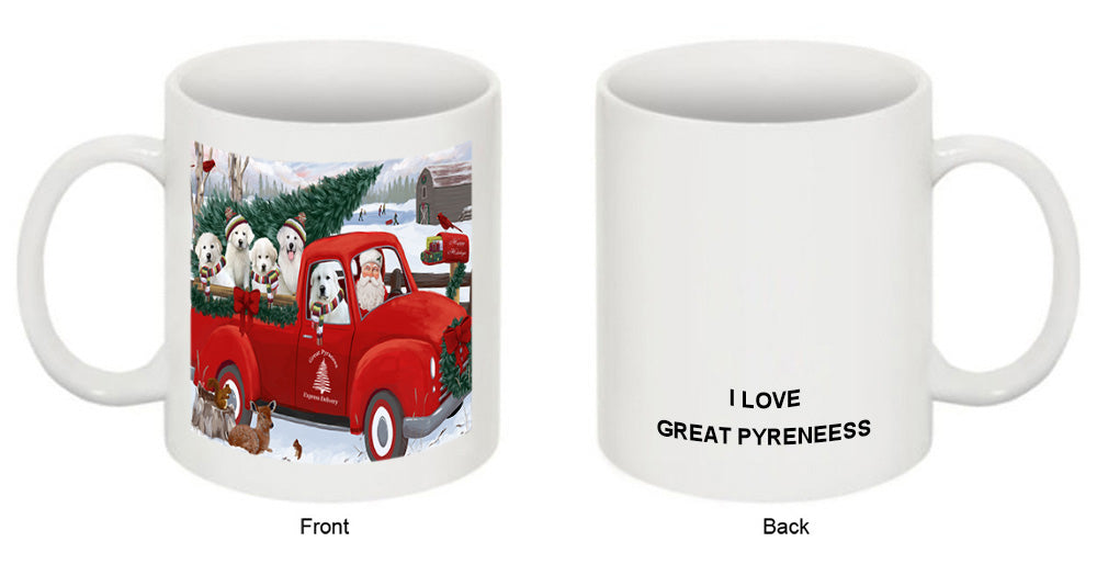Christmas Santa Express Delivery Great Pyrenees Dog Family Coffee Mug MUG50438