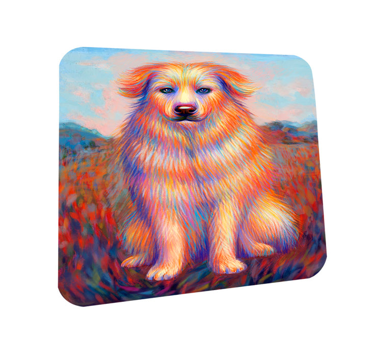 Mystic Blaze Great Pyrenees Dog Coasters Set of 4 CST53541