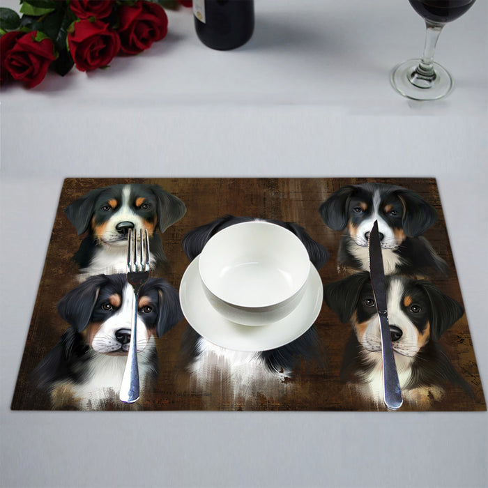 Rustic Greater Swiss Mountain Dogs Placemat