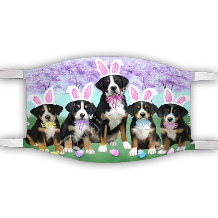 Easter Holiday Greater Swiss Mountain Dogs Face Mask FM49608