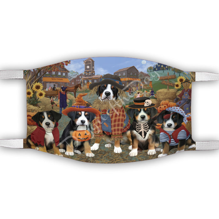 Halloween 'Round Town Greater Swiss Mountain Dogs Face Mask FM49961