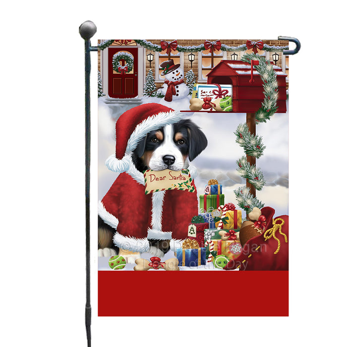 Personalized Happy Holidays Mailbox Greater Swiss Mountain Dog Christmas Custom Garden Flags GFLG-DOTD-A59940