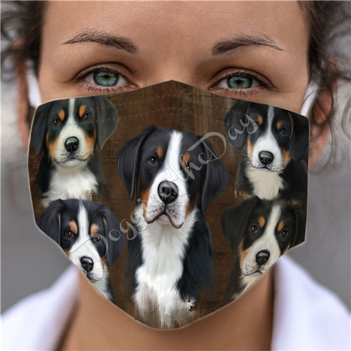 Rustic Greater Swiss Mountain Dogs Face Mask FM50061