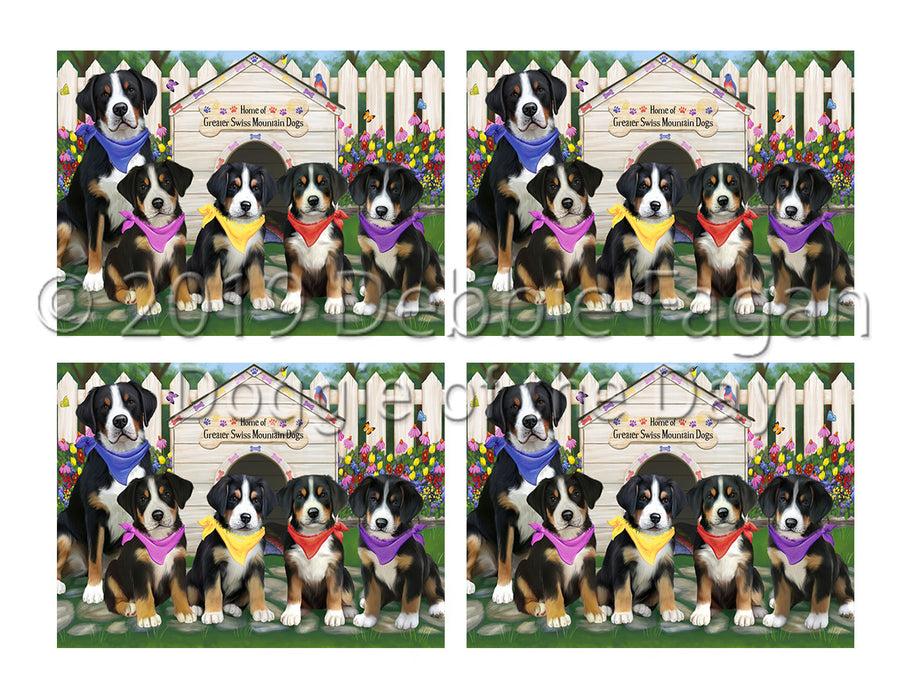 Spring Dog House Greater Swiss Mountain Dogs Placemat