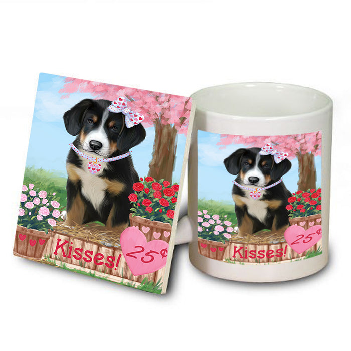 Rosie 25 Cent Kisses Greater Swiss Mountain Dog Mug and Coaster Set MUC55875