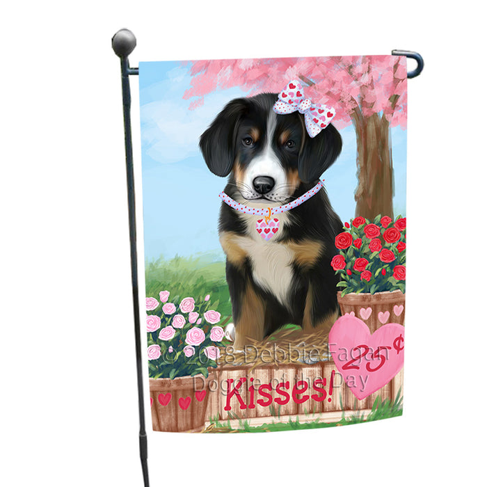 Rosie 25 Cent Kisses Greater Swiss Mountain Dog Dog Garden Flag GFLG56431