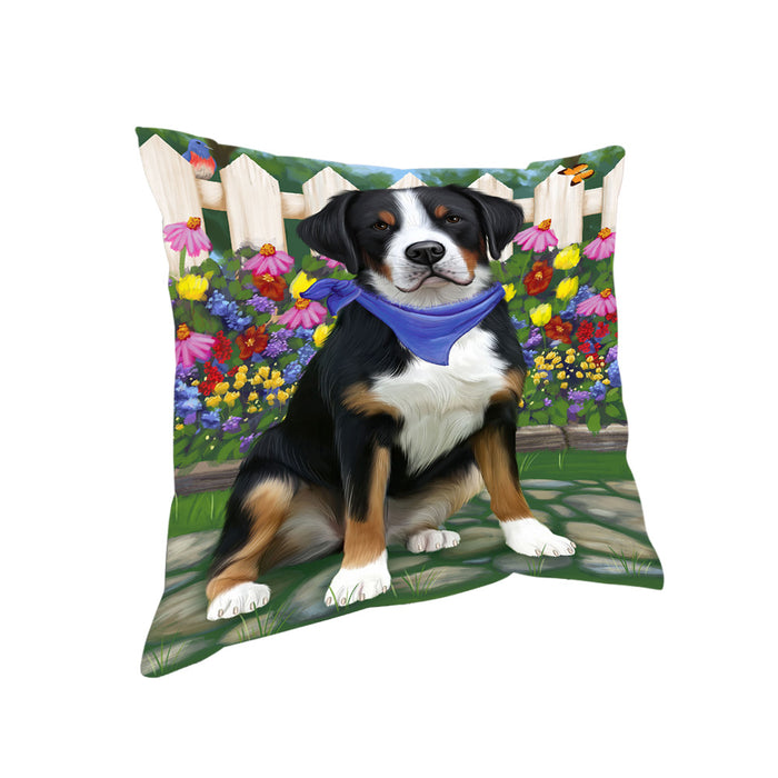 Spring Floral Greater Swiss Mountain Dog Pillow PIL65200