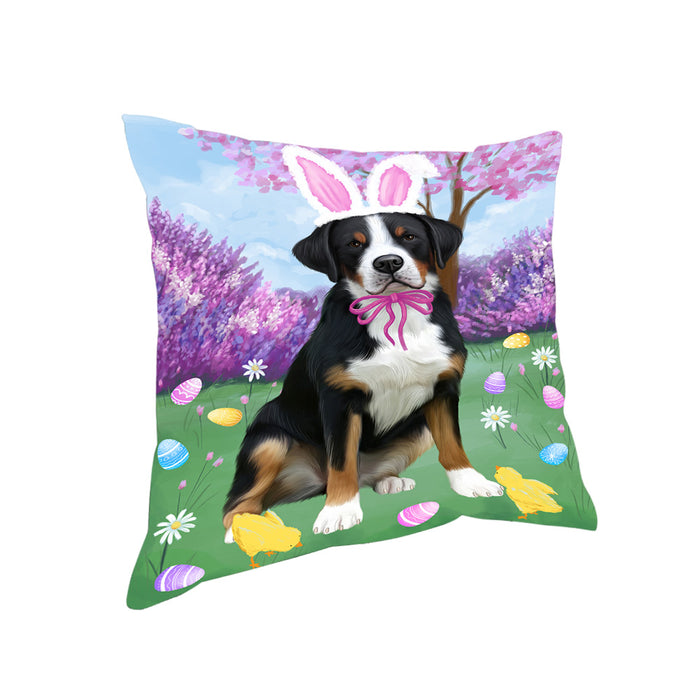 Easter Holiday Greater Swiss Mountain Dog Pillow PIL82036