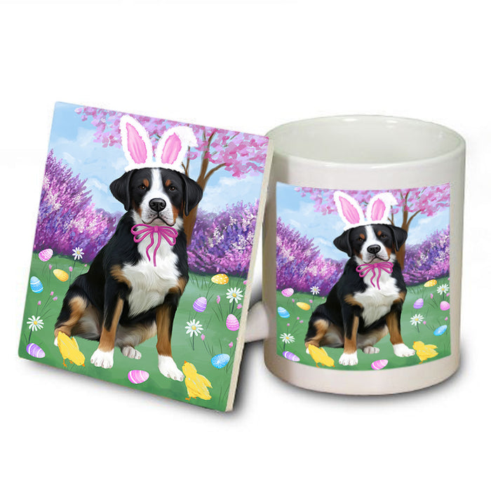 Easter Holiday Greater Swiss Mountain Dog Mug and Coaster Set MUC56899