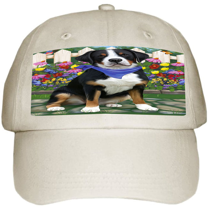 Spring Floral Greater Swiss Mountain Dog Ball Hat Cap HAT60516