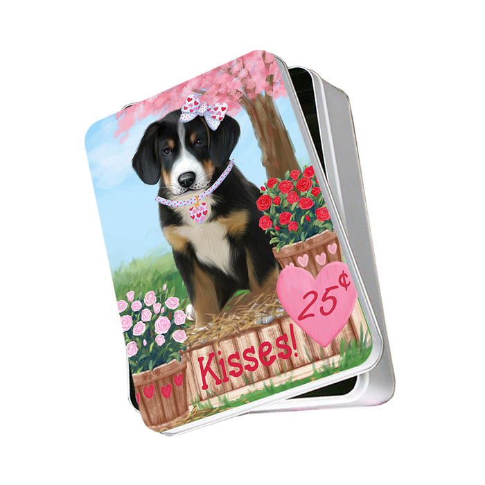 Rosie 25 Cent Kisses Greater Swiss Mountain Dog Photo Storage Tin PITN55826