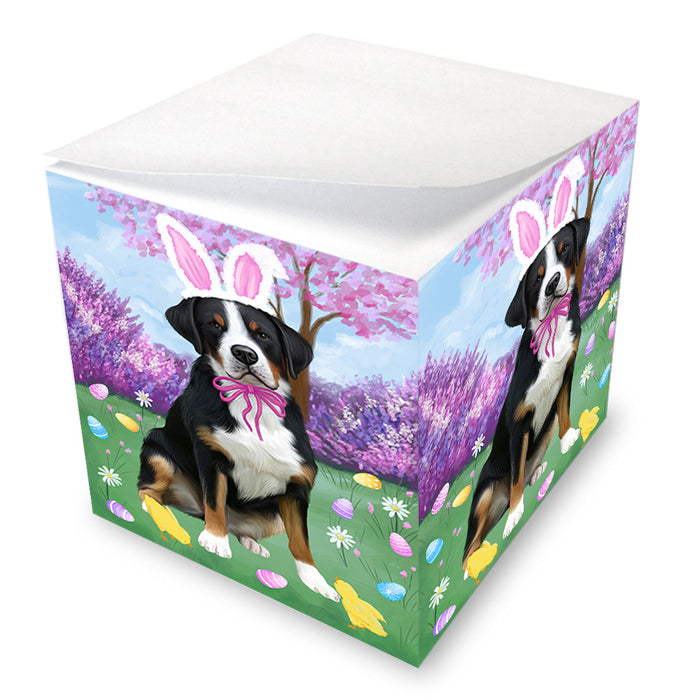 Easter Holiday Greater Swiss Mountain Dog Note Cube NOC55024