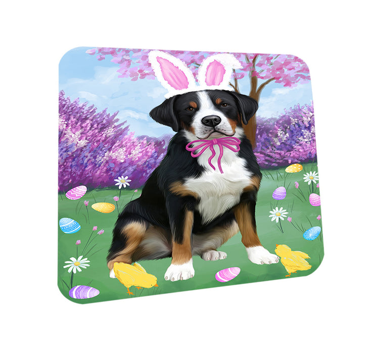 Easter Holiday Greater Swiss Mountain Dog Coasters Set of 4 CST56865