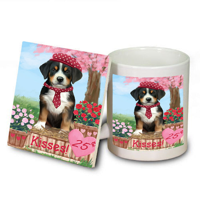 Rosie 25 Cent Kisses Greater Swiss Mountain Dog Mug and Coaster Set MUC55876