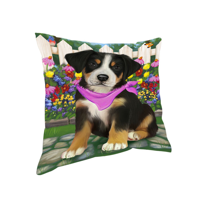 Spring Floral Greater Swiss Mountain Dog Pillow PIL65204