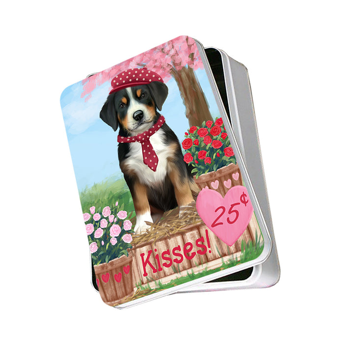 Rosie 25 Cent Kisses Greater Swiss Mountain Dog Photo Storage Tin PITN55827