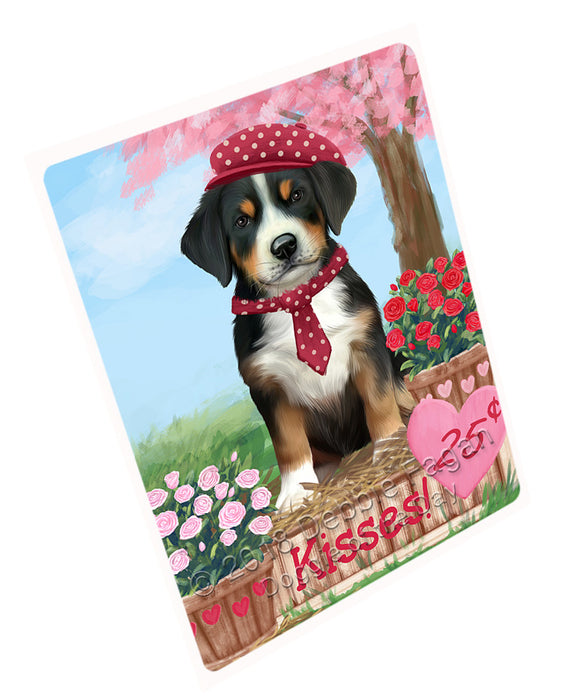 Rosie 25 Cent Kisses Greater Swiss Mountain Dog Large Refrigerator / Dishwasher Magnet RMAG97572
